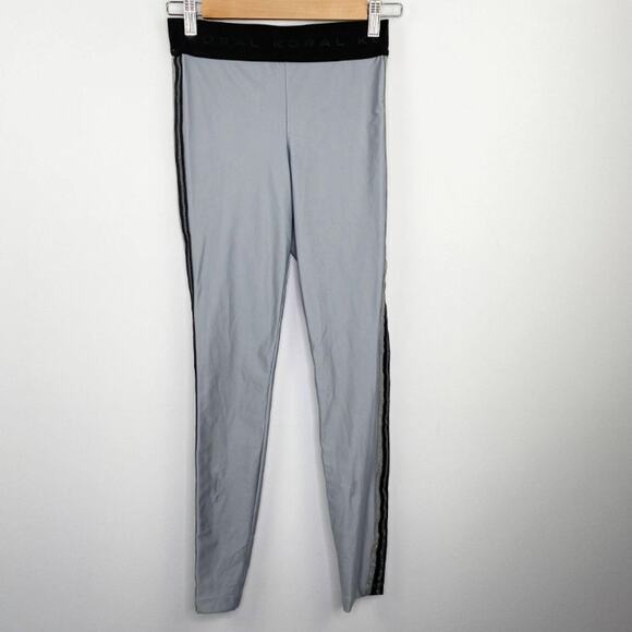 Koral Meteorite Grey Silver Rhys Mid Rise Energy Leggings Women's Size Small S - Picture 1 of 8